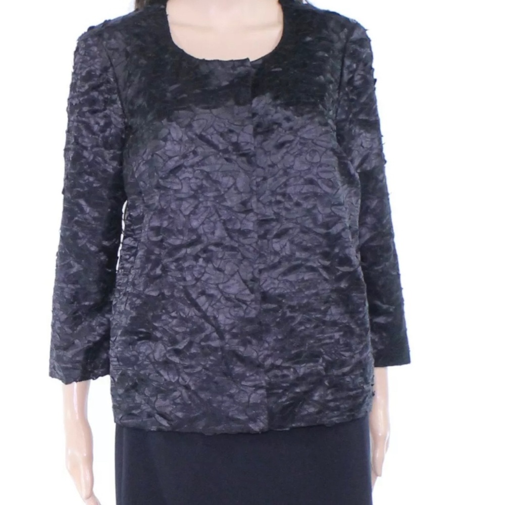 Alfani Jacket Black M Button Front $109